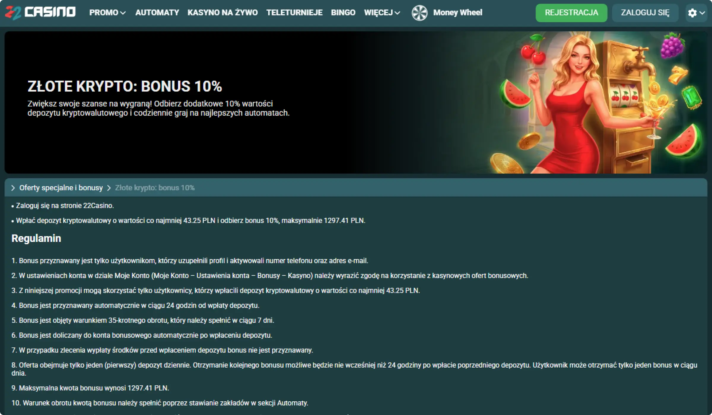 22Casino Aplikacja Mobilna Na Systemy IOS I Android